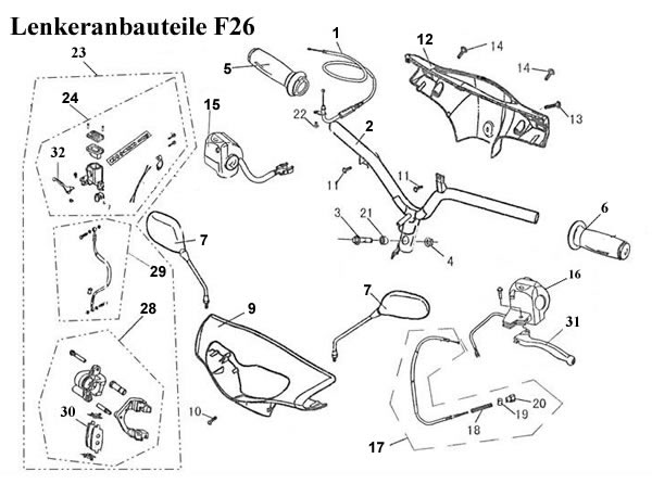 Rear Brake Link Assy F26/17